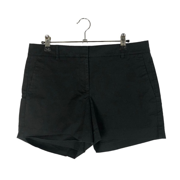 Ann Taylor Black Flat Front Chino Shorts 4 - Picture 1 of 6